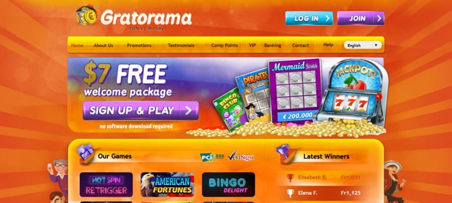 gratorama казино обзор