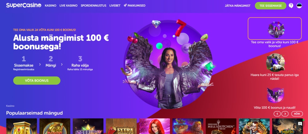 Miks SuperCasino kasiino meile meeldib