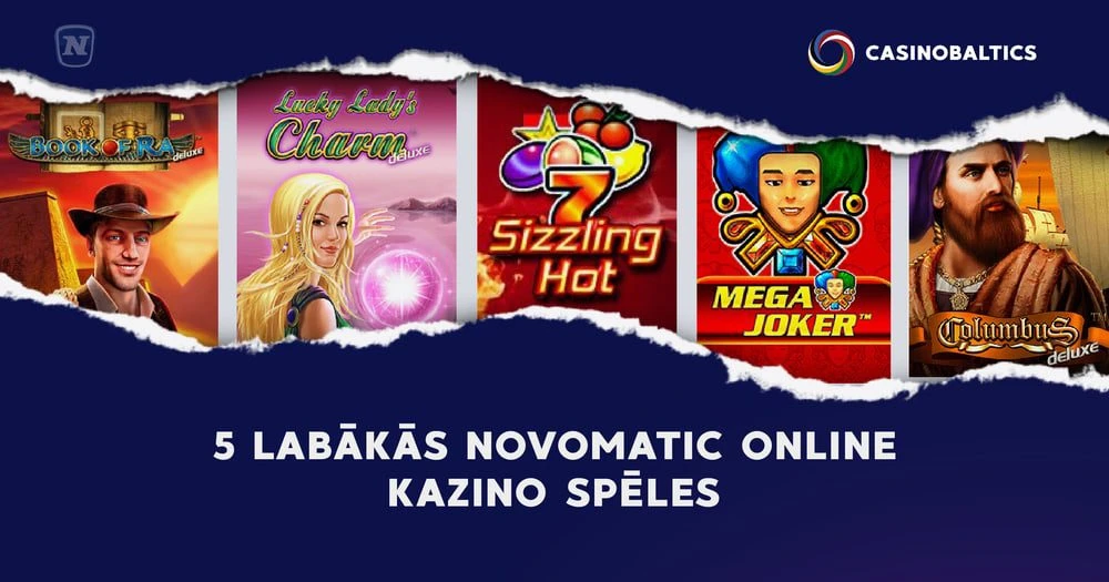 5 labākās Novomatic online kazino spēles