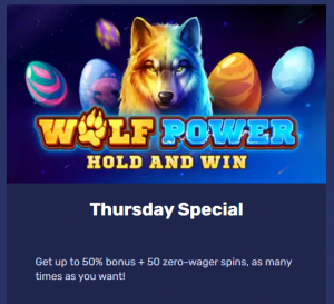 Boo casino Thursday offer
