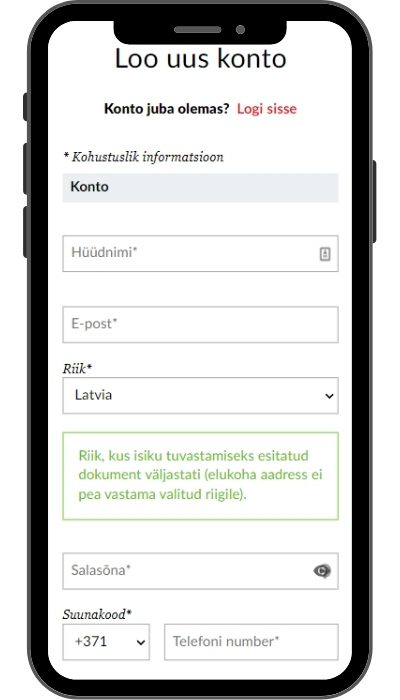 Kuidas FenixBet kasiinos registreeruda