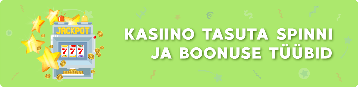 Kõigepealt võib tasuta keerutused jagada üldiselt kaheks nende jaotamisviisi järgi. Esiteks on võimalik tasuta spinne saada ilma sissemakseta pangaülekande või krediitkaardiga. Harilikult piisab kasiino kasutajaks registreerumisest. Siit tuleneb ka üks oluline piirang - nii-öelda kiirkasiinodes, kus registreerumist ei ole vaja, tasuta spinnide pakkumisi ei ole.  Tasuta spinnide pakkumine kasutajaks registreerumisel on üldjuhtudel lihtne: registreerud kasutajaks ning automaatselt lisatakse sinu kontole tasuta keerutused. Mõnikord tuleb pakkumise aktiveerimiseks kasutada vastavat sooduskoodi või pöörduda näiteks klienditeeninduse poole.  Teise võimalusena pakuvad kasiinod tasuta spinne esimese sissemakse puhul. Peale esimest sissemakset lisatakse sinu online kasiinos avatud kontole tasuta keerutused, mida tihti kombineeritakse ka boonussummadega. Oluline on pöörata nende pakkumiste puhul tähelepanu detailidele. Sageli pakutakse boonuse kasutamiseks erinevaid võimalusi ja/või pakette.  Kumb siis on kasulikum, kas sissemaksuga või sissemaksuta tasuta keerutus? Kui esmapilgul võib tunduda, et sissemaksuta boonus on kasulikum, siis see ei pruugi alati olla kogu tõde. Täielikult ilma sissemaksuta tasuta keerutuste puhul on enamasti väikesed maksimaalsed mängupanused, lisaks muud tingimused nagu näiteks see, kui palju kordi tuleb võidetud summad läbi mängida ja millised on maksimaalsed väljamaksmisele kuuluvad võidusummad.  Sissemaksega tasuta keerutuste nõuded ja piirangud on enamasti madalamad – võite peab vähem läbi mängima, panused ja väljamakstavate võitude maksimaalsed summad on suuremad. Sul on võimalik siinjuures teha mõned lihtsad kalkulatsioonid, mõelda läbi oma soovid ja eesmärgid, sest juba väiksema summa maksmisel oma kasiino kliendikontole võid suurendada võiduvõimalusi ja saada parema pakkumise. 