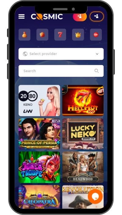 CosmicsSlot casino games