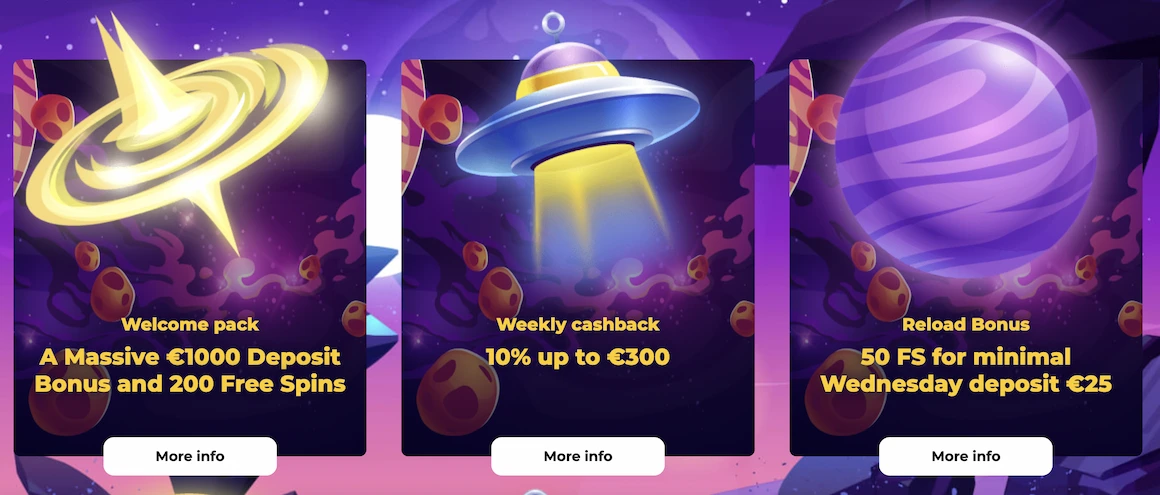 CosmicsSlot bonuses