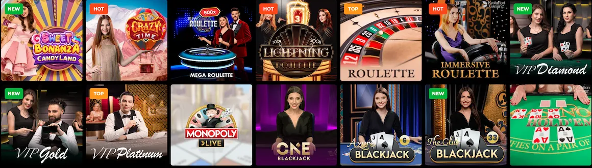 N1 Casino live games