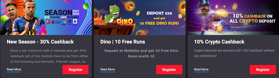 MyStake bonuses