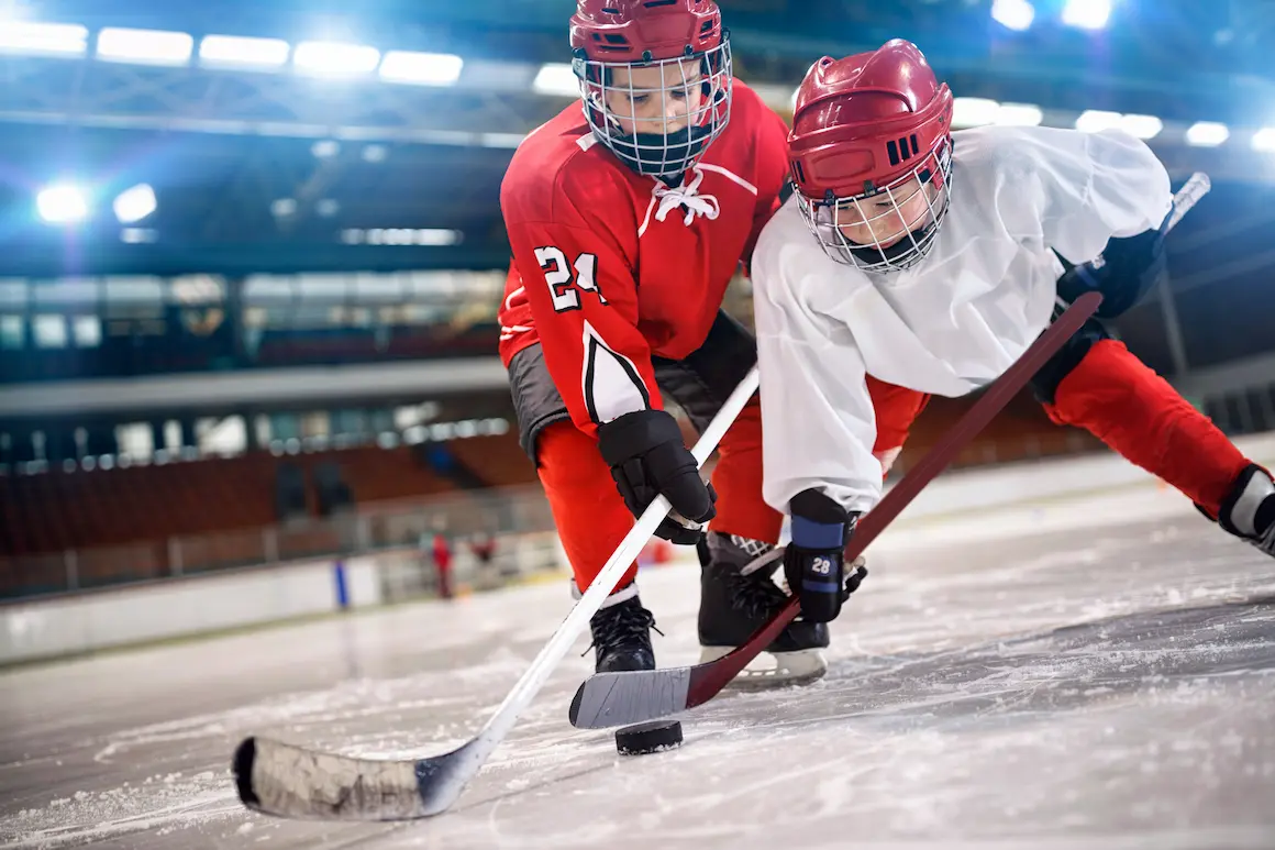 Confrontation in hockey between the USA and Sweden