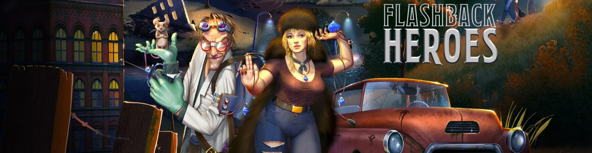 flashback-heroes-slot-game-logo Flashback Heroes slot game logo