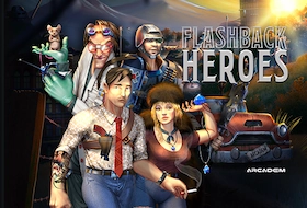 Flashback Heroes slot logo