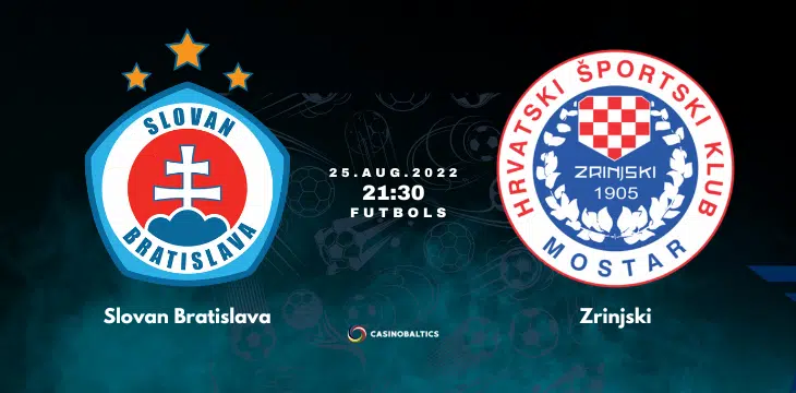 Bratislavas „Slovan” - Zrinjski futbola spēles prognoze 25. augustā