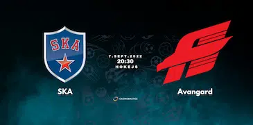 Hokeja spēles prognoze SKA — Avangard 7. septembrī