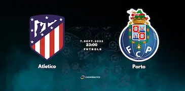 Futbola spēles prognoze Madrides “Atletico” — Portu 7. septembrī