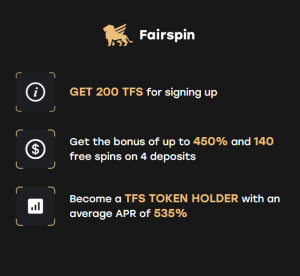 Fairspin welcome offer