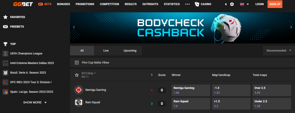 GGBet sport