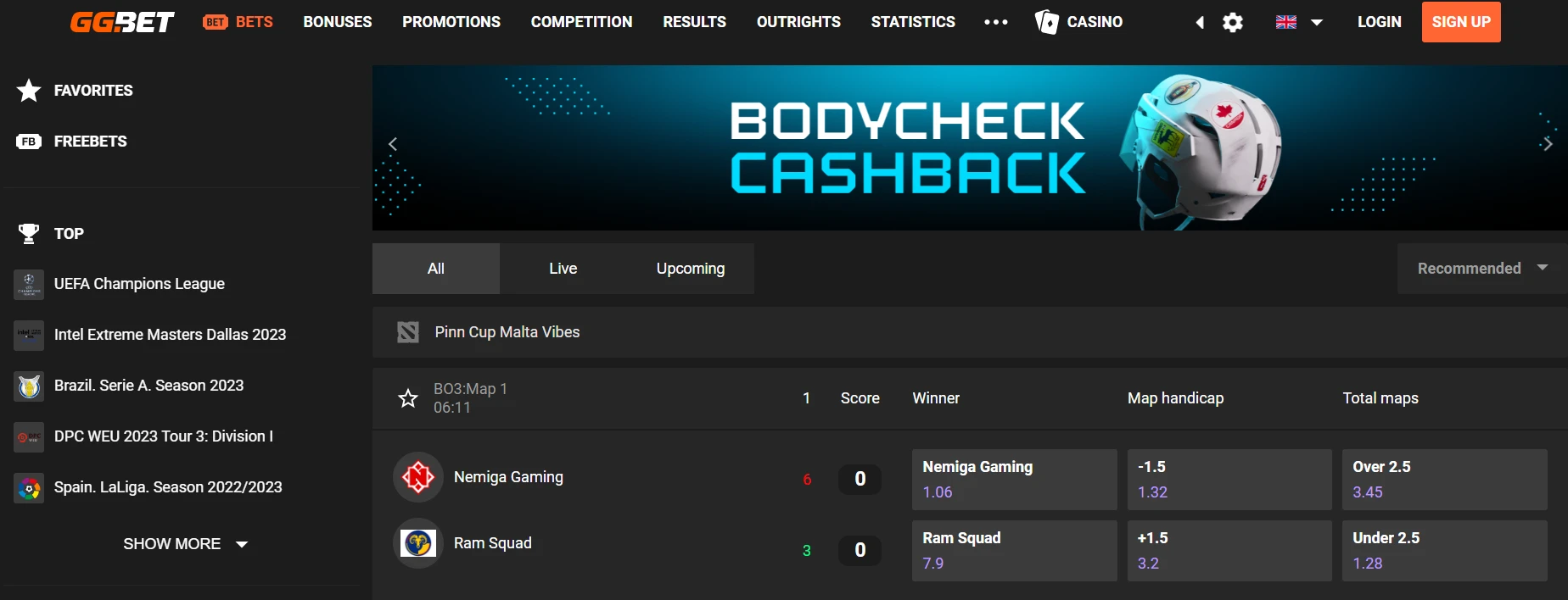 GGBet sport