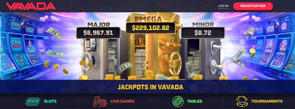 Vavada casino mane page