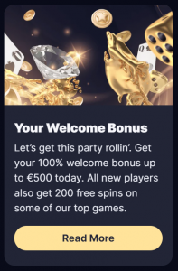 Highroller welcome offer