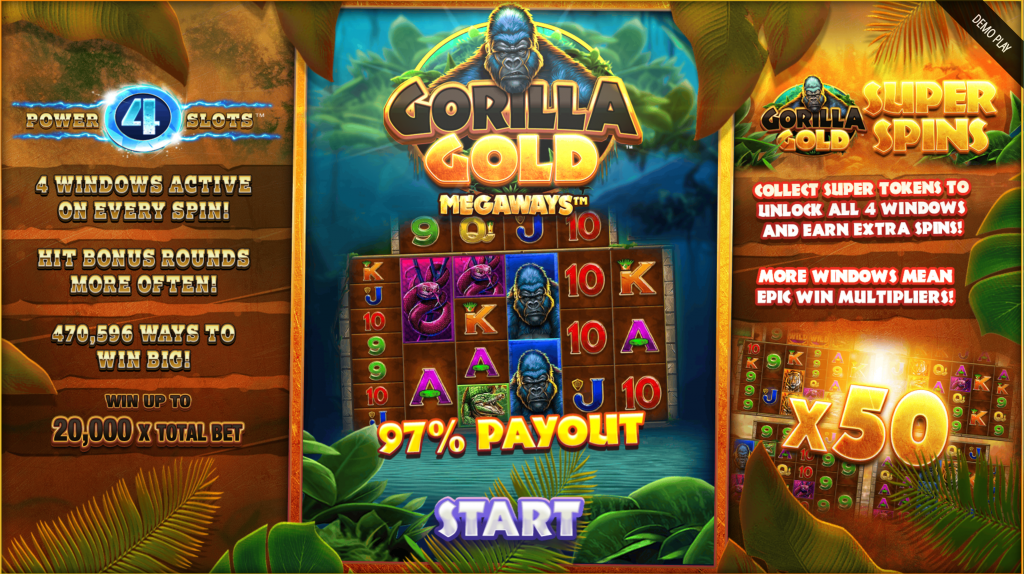 Gorilla Gold Megaways game