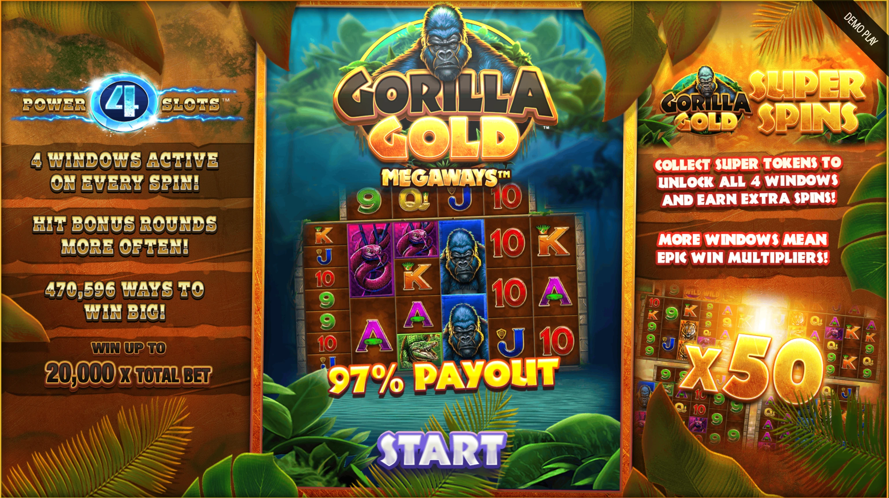 Gorilla Gold Megaways slot Gorilla Gold Megaways game