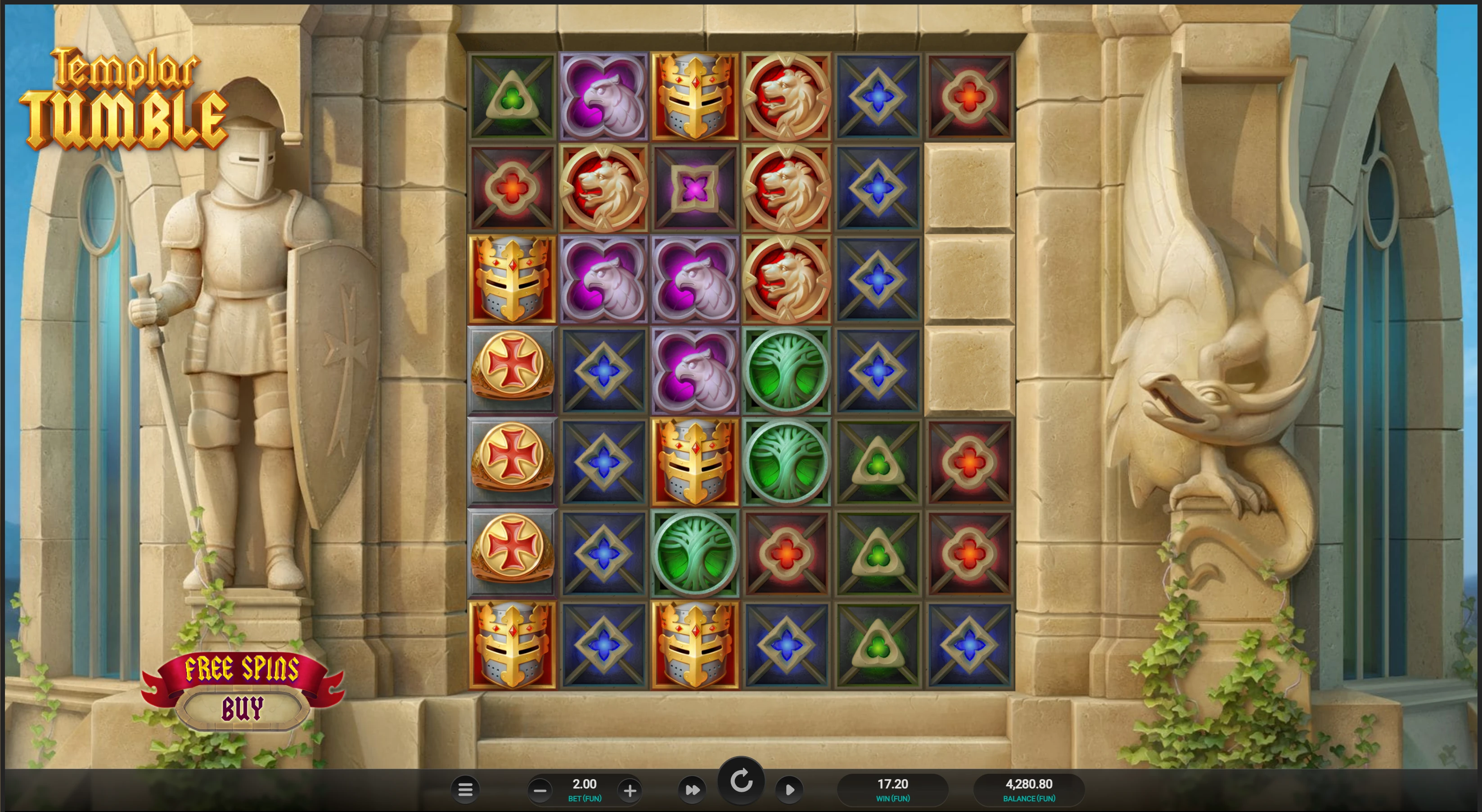 Templar Tumble slot Temple Tumble Slot
