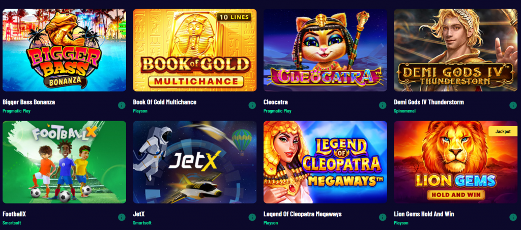 vegaz casino game offer